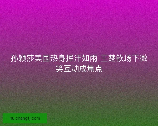 孙颖莎美国热身挥汗如雨 王楚钦场下微笑互动成焦点